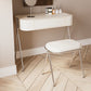 Contemporary Wood Vanity Set with Stool 1 Drawer Dressing Table