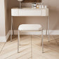 Contemporary Wood Vanity Set with Stool 1 Drawer Dressing Table