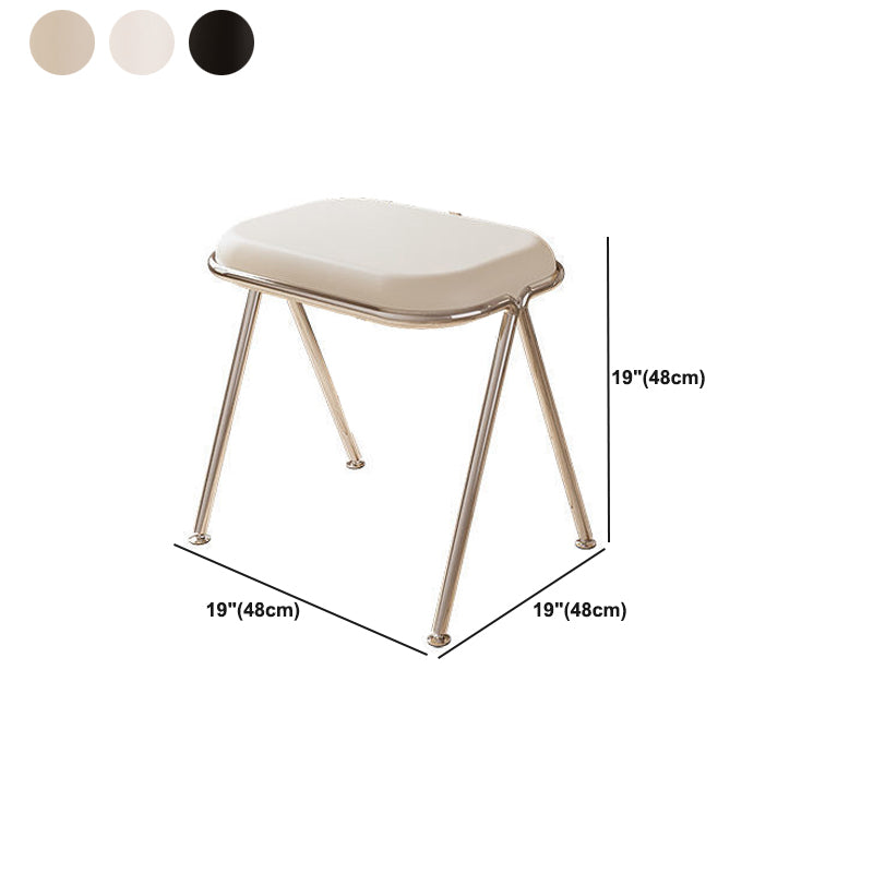 Contemporary Wood Vanity Set with Stool 1 Drawer Dressing Table