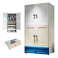Plastic Wardrobe Armoire Contemporary Hinged Wardrobe Cabinet 27.5"L x 16"W x 63"H With Clothing Rod 2 Clearhalo 'Armoires & Wardrobes' 'armoires_wardrobes' 'Bedroom Furniture' 'furn' 'furn_armoires_wardrobes' 'Furniture' 5912997