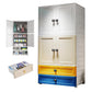 Plastic Wardrobe Armoire Contemporary Hinged Wardrobe Cabinet 27.6"L x 15.7"W x 71.3"H With Clothing Rod 2 Clearhalo 'Armoires & Wardrobes' 'armoires_wardrobes' 'Bedroom Furniture' 'furn' 'furn_armoires_wardrobes' 'Furniture' 5912999