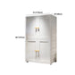 Plastic Wardrobe Armoire Contemporary Hinged Wardrobe Cabinet Clearhalo 'Armoires & Wardrobes' 'armoires_wardrobes' 'Bedroom Furniture' 'furn' 'furn_armoires_wardrobes' 'Furniture' 5913010