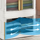 Contemporary Style Non-Hanging Armoire Plastic Bedroom Wardrobe Closet