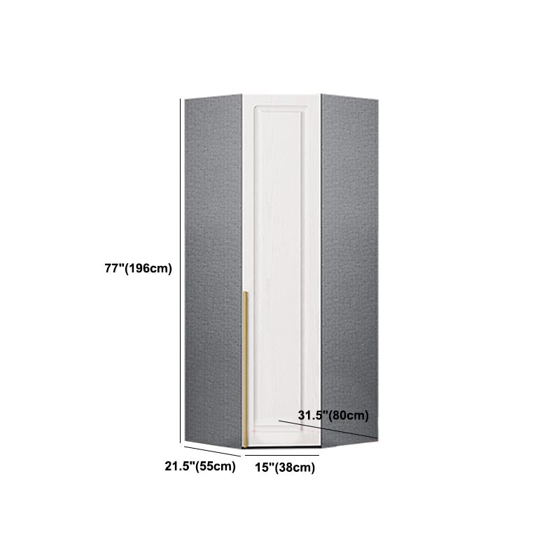 Moderne Kleiderschrank weiße Farbe Holzgarderobe Kleiderschrank mit Schublade