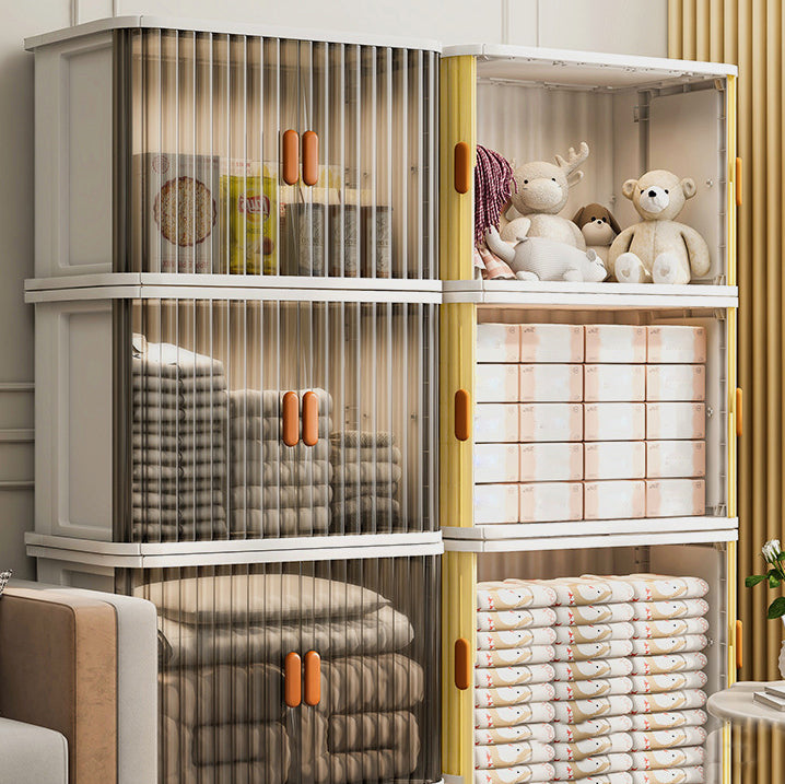 Hedendaagse niet-hangende Armoire Plastic Garderobe Closet met deur