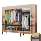Contemporary Style Wardrobe Steel 1-Door Wardrobe Closet with Shelves