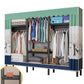 Contemporary Style Wardrobe Steel 1-Door Wardrobe Closet with Shelves