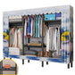 Contemporary Style Wardrobe Steel 1-Door Wardrobe Closet with Shelves