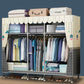Contemporary Wardrobe Armoire Metal Wardrobe Closet for Bedroom Clearhalo 'Armoires & Wardrobes' 'armoires_wardrobes' 'Bedroom Furniture' 'furn' 'furn_armoires_wardrobes' 'Furniture' 5913230