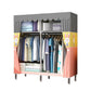 Contemporary Wardrobe Armoire Metal Wardrobe Closet for Bedroom 51"L x 18"W x 67"H Orange Yellow Clearhalo 'Armoires & Wardrobes' 'armoires_wardrobes' 'Bedroom Furniture' 'furn' 'furn_armoires_wardrobes' 'Furniture' 5913245