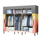 Contemporary Wardrobe Armoire Metal Wardrobe Closet for Bedroom 67"L x 18"W x 67"H Orange Yellow Clearhalo 'Armoires & Wardrobes' 'armoires_wardrobes' 'Bedroom Furniture' 'furn' 'furn_armoires_wardrobes' 'Furniture' 5913259
