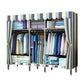 Contemporary Wardrobe Armoire Metal Wardrobe Closet for Bedroom 67"L x 18"W x 67"H White Grey Blue Clearhalo 'Armoires & Wardrobes' 'armoires_wardrobes' 'Bedroom Furniture' 'furn' 'furn_armoires_wardrobes' 'Furniture' 5913261