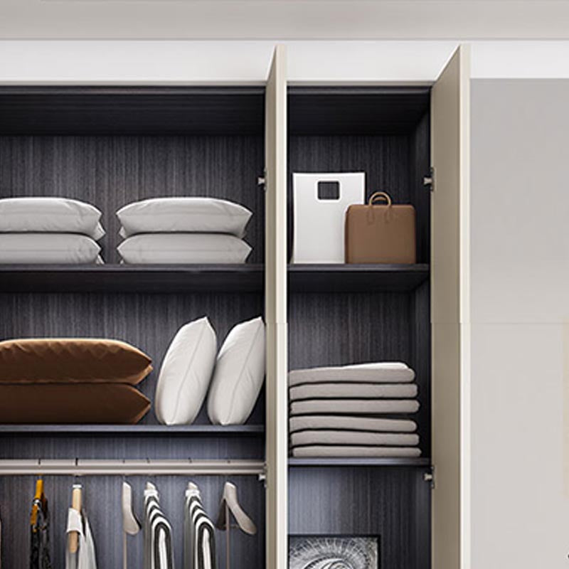 Armario blanco de madera fabricada gabinete de almacenamiento moderno para dormitorio