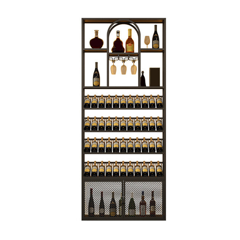 Gold and Black Floor Wine Glass Stemware Rack Holder Metal Wine Holder Rack Matte Black Clearhalo 'furn' 'furn_wine_racks' 'Furniture' 'Kitchen & Dining Furniture' 'Wine Racks' 'wine_racks' 5913296