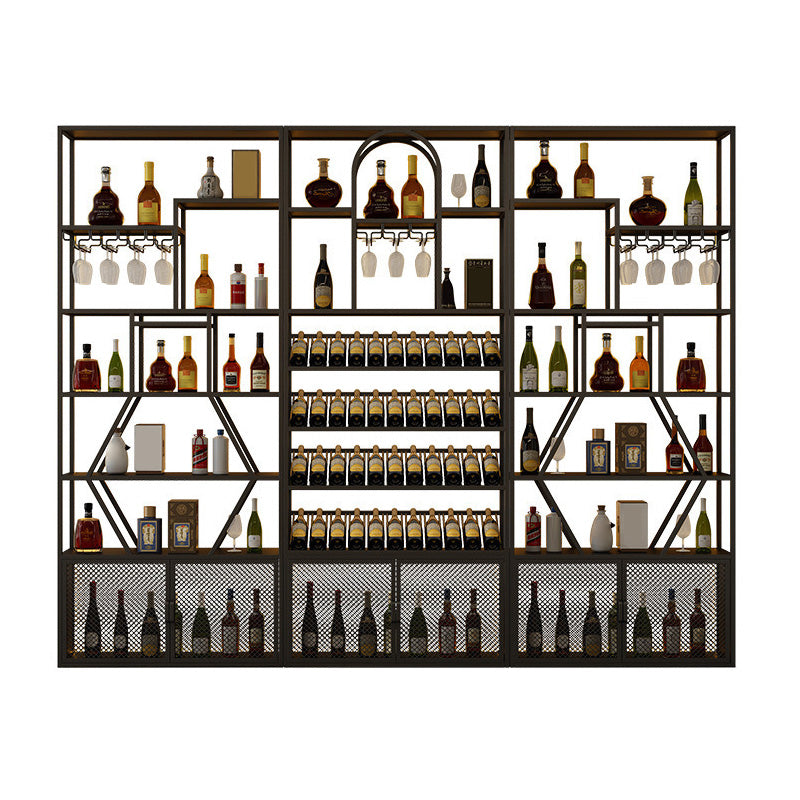 Gold and Black Floor Wine Glass Stemware Rack Holder Metal Wine Holder Rack Clearhalo 'furn' 'furn_wine_racks' 'Furniture' 'Kitchen & Dining Furniture' 'Wine Racks' 'wine_racks' 5913306
