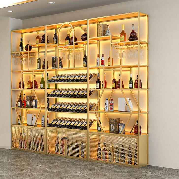 Gold and Black Floor Wine Glass Stemware Rack Holder Metal Wine Holder Rack Clearhalo 'furn' 'furn_wine_racks' 'Furniture' 'Kitchen & Dining Furniture' 'Wine Racks' 'wine_racks' 5913311