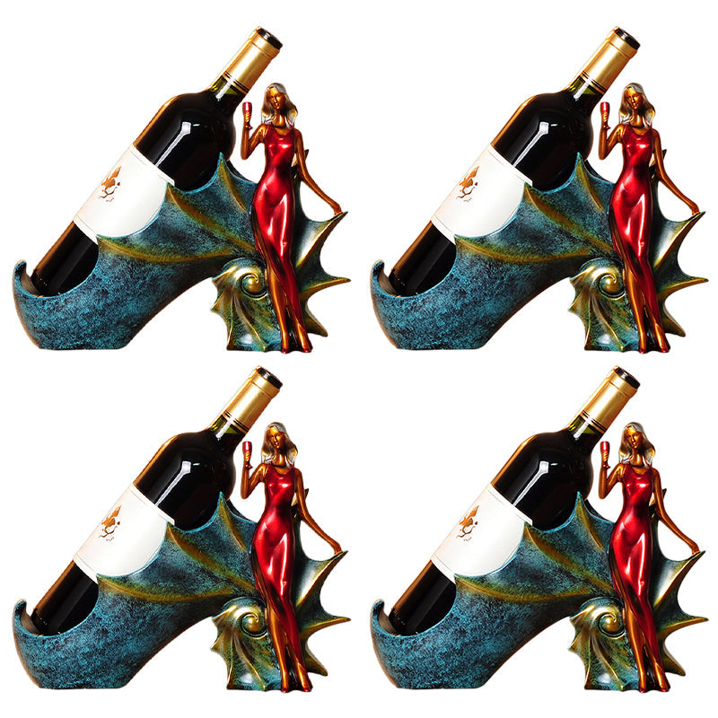 グラムテーブルトップワインボトルホルダー樹脂ワインラックボトル用リビングルーム