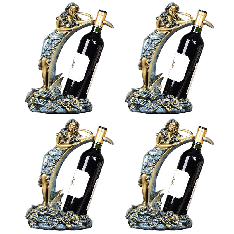 グラムテーブルトップワインボトルホルダー樹脂ワインラックボトル用リビングルーム