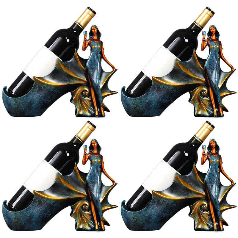 グラムテーブルトップワインボトルホルダー樹脂ワインラックボトル用リビングルーム