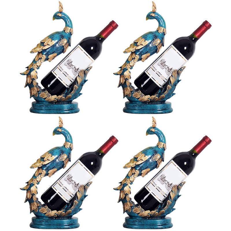 Glam Tabletop Wine Bottle Holder Resin Wine Rack Bottle for Living Room