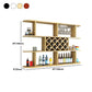 Wood Wall Mounted Modern Wine Rack Wine Stemware Holder for Kitchen