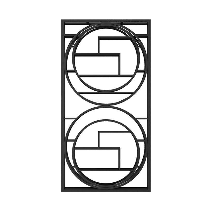 Portabottiglia da vino di lusso in metallo in metallo nero e oro