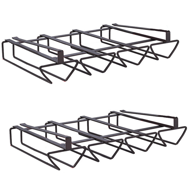 キッチン用のモダンメタルハンギングワインラックワインステムウェアホルダー