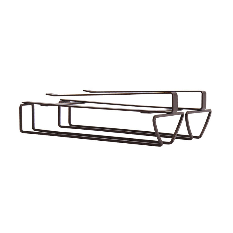 キッチン用のモダンメタルハンギングワインラックワインステムウェアホルダー