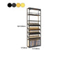 Glam Metal Wine Bottle Rack Floor Bottle Holder for Living Room Clearhalo 'furn' 'furn_wine_racks' 'Furniture' 'Kitchen & Dining Furniture' 'Wine Racks' 'wine_racks' 5913548