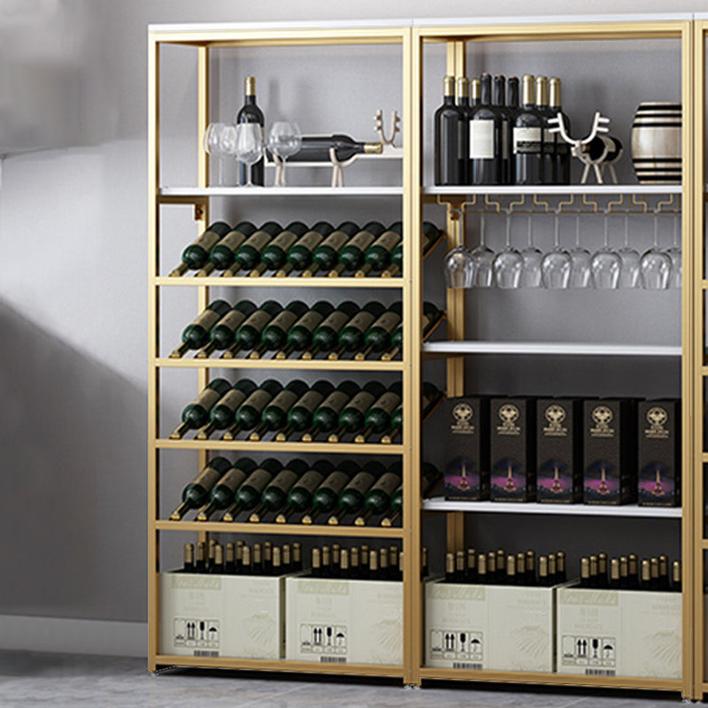 Hedendaagse metalen wijnrek flesfleshouder voor woonkamer