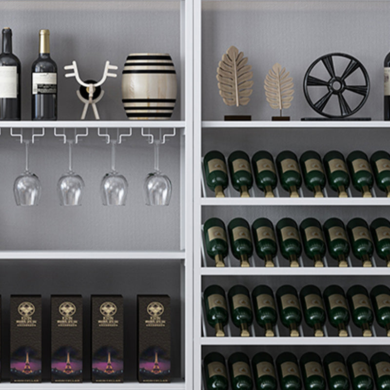 リビングルーム用のコンテンポラリーメタリーワインラックボトルフロアボトルホルダー
