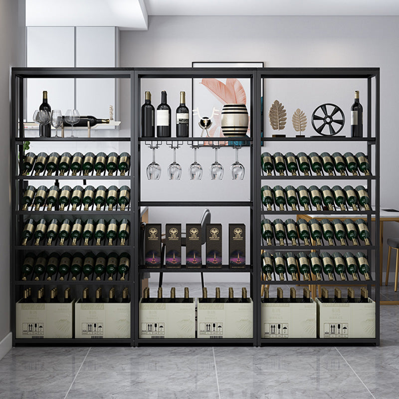 Porta bottiglia bottiglia bottiglia per portabottiglie in metallo contemporaneo per soggiorno