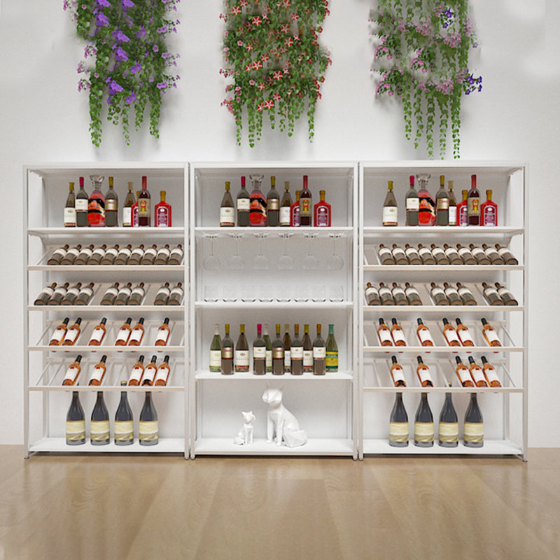 Hedendaagse metalen wijnrek flesfleshouder voor woonkamer