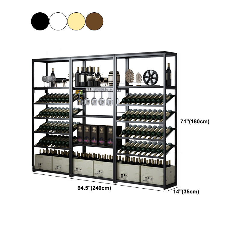 Hedendaagse metalen wijnrek flesfleshouder voor woonkamer