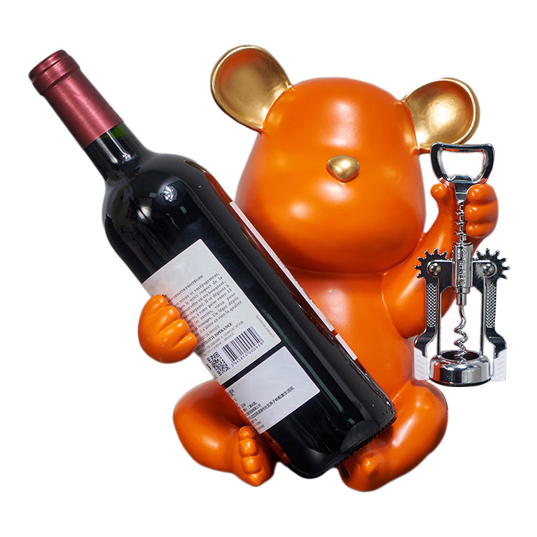 Porte-bouteille en résine de table à vilting moderne pour salon