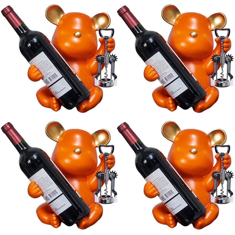 Porte-bouteille en résine de table à vilting moderne pour salon