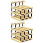 Industrial Tabletop Wine Holder Solid Wood Stackable Wine Rack
