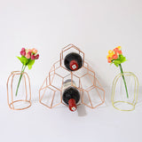 グラムステンレススチールワインラックボトルカウンタートップボトルホルダー