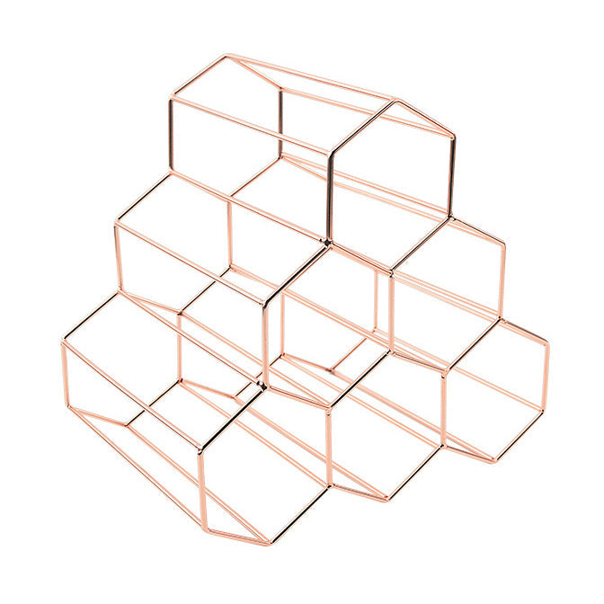 Glam roestvrijstalen wijnrek fles aanrecht fleshouder