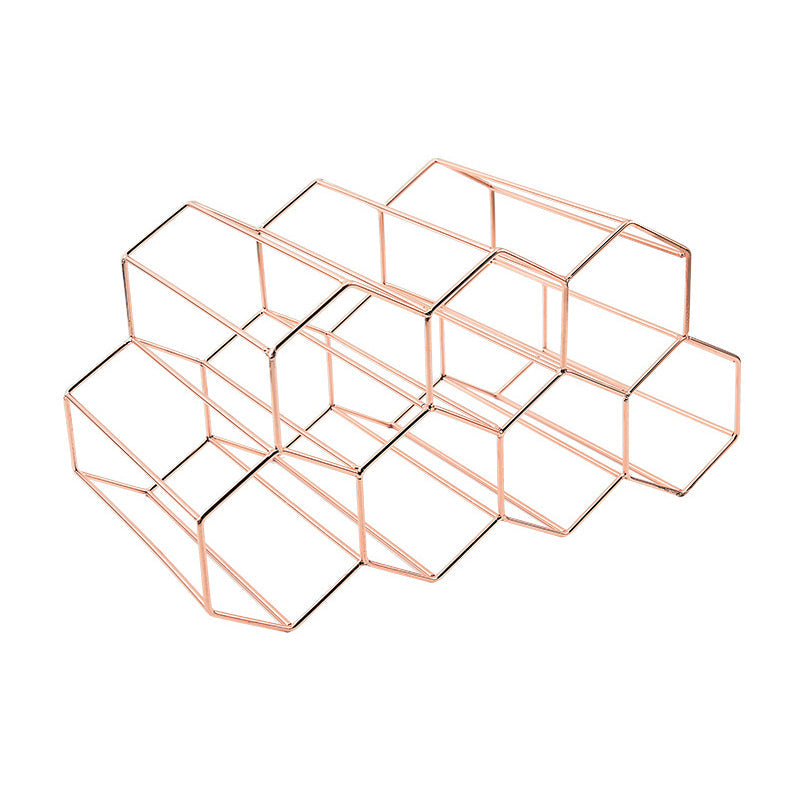 Glam roestvrijstalen wijnrek fles aanrecht fleshouder