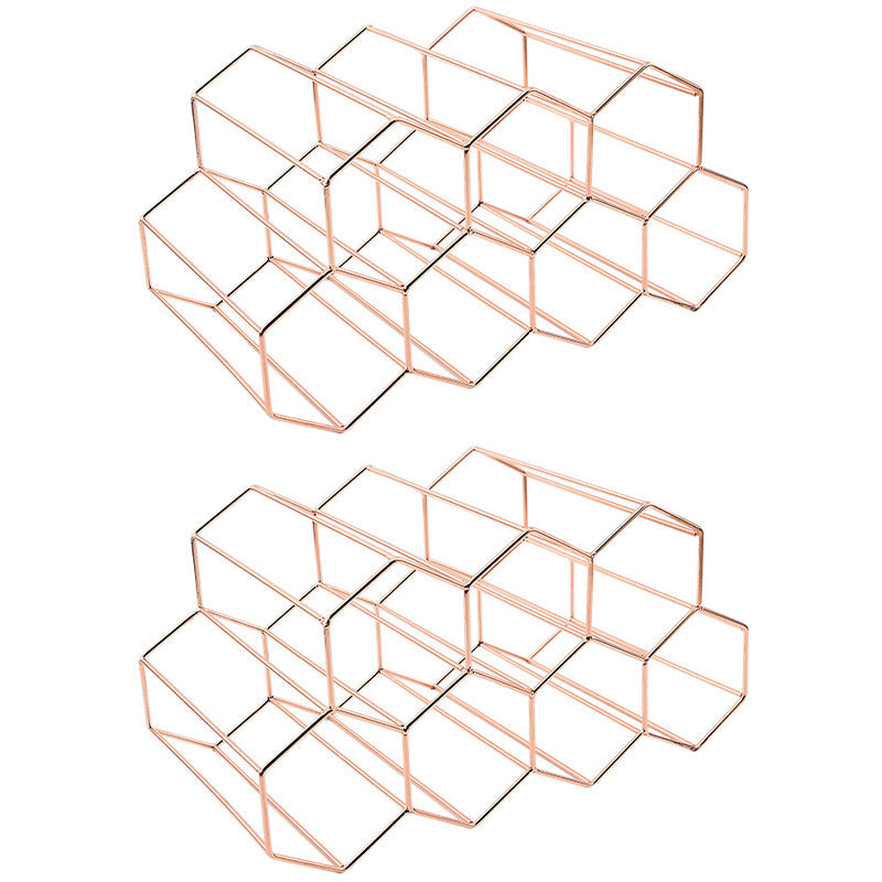 Glam roestvrijstalen wijnrek fles aanrecht fleshouder