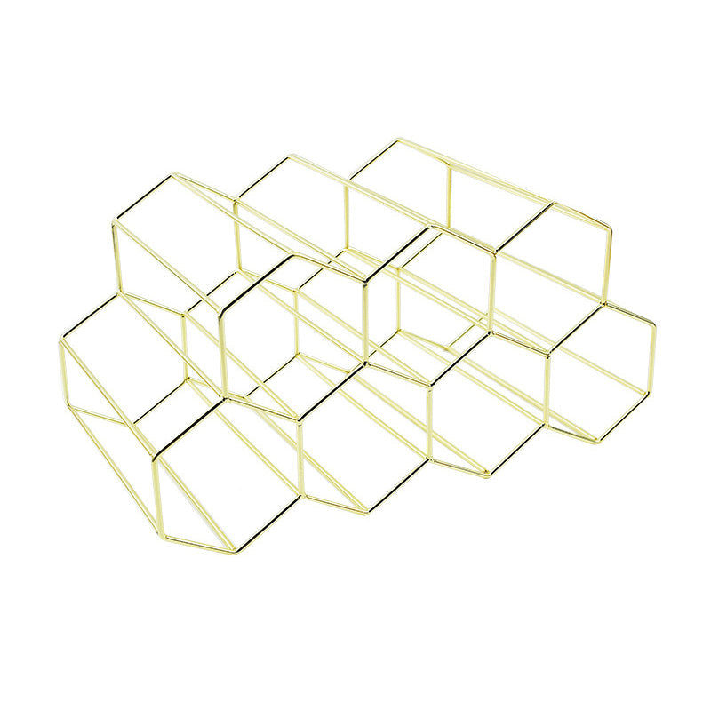 Glam roestvrijstalen wijnrek fles aanrecht fleshouder