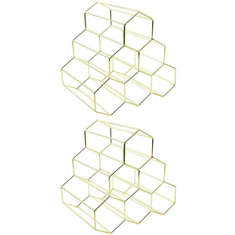 Glam roestvrijstalen wijnrek fles aanrecht fleshouder