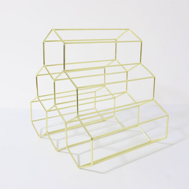 Glam roestvrijstalen wijnrek fles aanrecht fleshouder