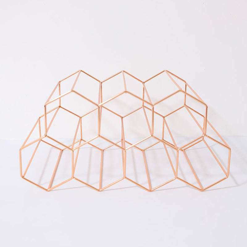 Glam roestvrijstalen wijnrek fles aanrecht fleshouder