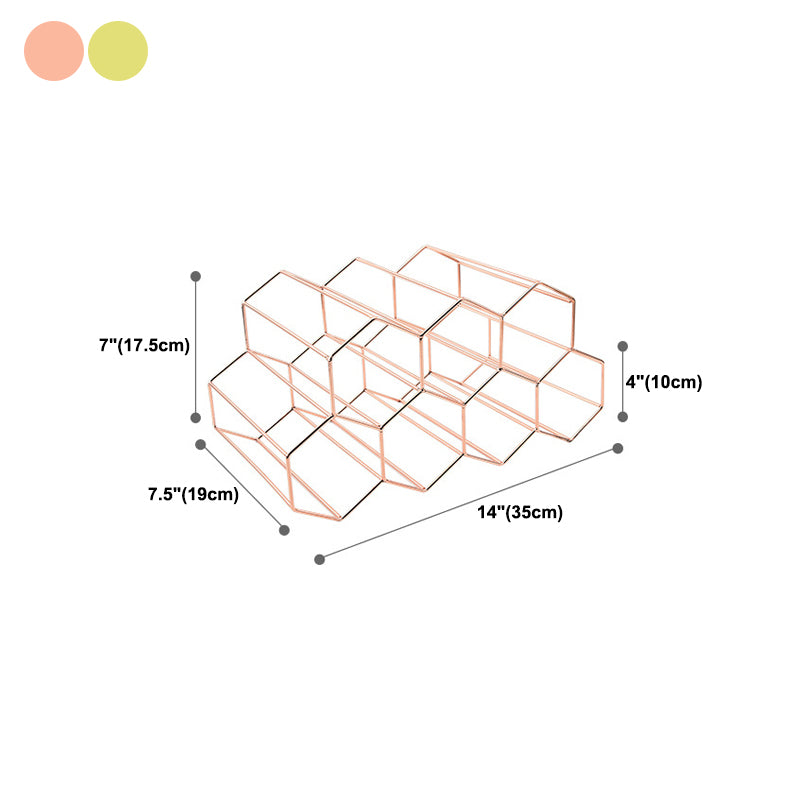 Glam roestvrijstalen wijnrek fles aanrecht fleshouder