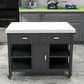 Moderne stijl Rolling Kitchen Cart Marble Kitchen Island Cart met lade