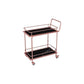 33.86" High Modern Style Prep Table Rolling Metal Prep Table for Home
