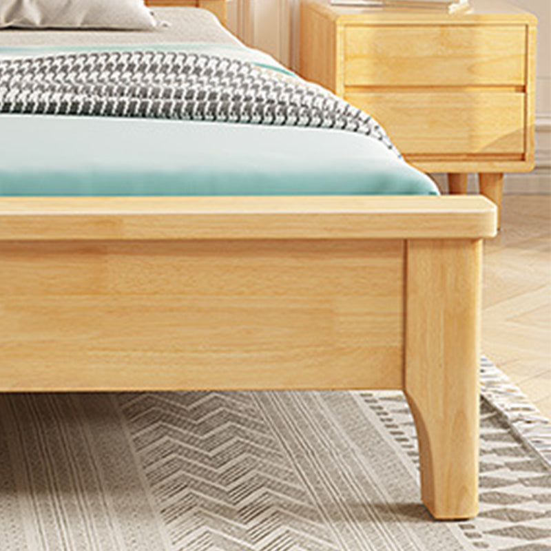 Bois massif scandinave avec tête de lit et nœud de pied du panneau