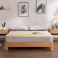 Vaste kleur Scandinavisch latbed gebogen bed met aangepaste houten benen